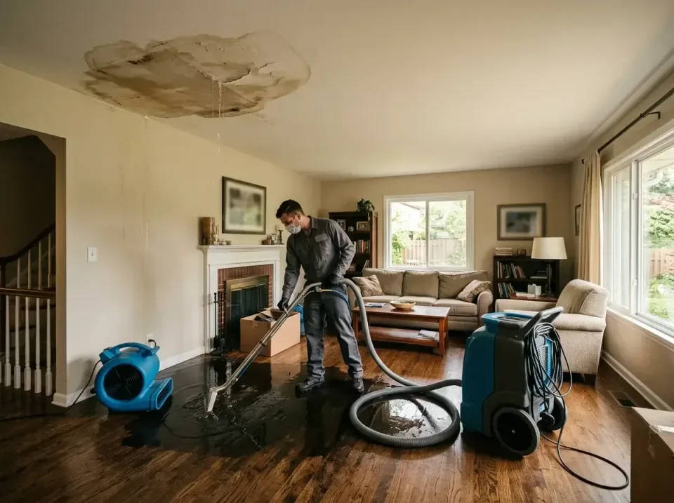 attic-pipe-burst-ceiling-drip-008 — frequently asked questions, Water Damage Restoration & Carpet Care in Strawberry Plains,…
